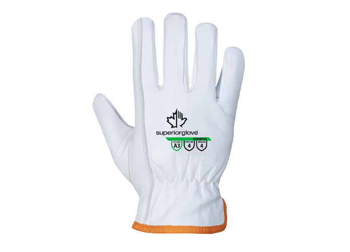 Superior Glove Endura® Abrasion, Puncture and Cut-Resistant Leather Driver Style Work Gloves